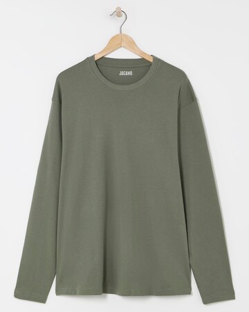 Relaxed Fit Interlock T-Shirt- Khaki