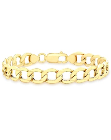 Gents 9 Carat Gold Curb Bracelet