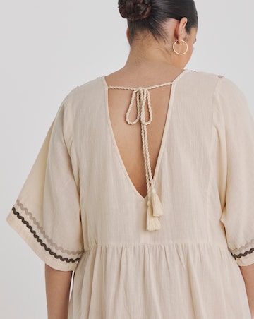 Beach to Beach Cotton Ric Rac Mini Beach Dress