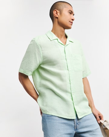 Calvin Klein Short Sleeve Linen Shirt