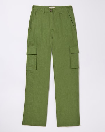 FatFace Demi Linen Blend Cargo Trouser
