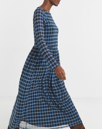 Mesh Long Sleeve Dress