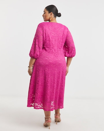 Joanna Hope Midi Lace Dress