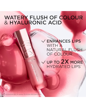 LOreal Paris Hyaluron Tint Lip Stain Serum, Hydrating Lip Stain, 601 Worth It