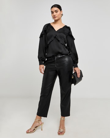 Joanna Hope Frill Tie Neck Blouse