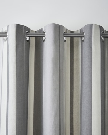 Fusion Whitworth Stripe Eyelet Curtains