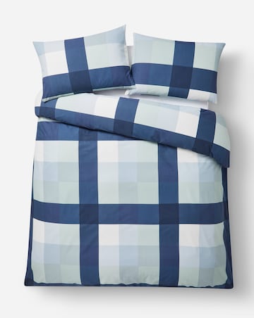 Darcy Check Cotton Blend Duvet Set