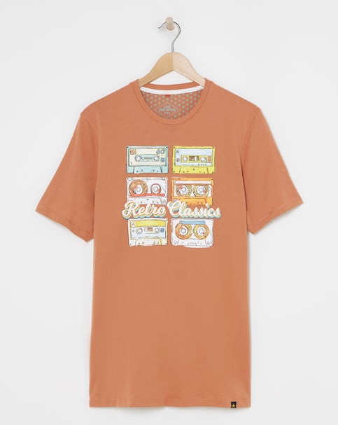 Joe Browns Cassette Print T-Shirt Long Length