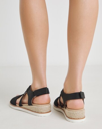 Mercury Two Part Wedge Sandals Extra Wide EEE Fit