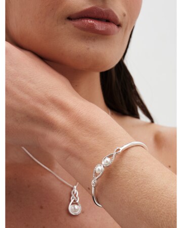 Jon Richard Pearl and Crystal Infinity Trio Set - Gift Box