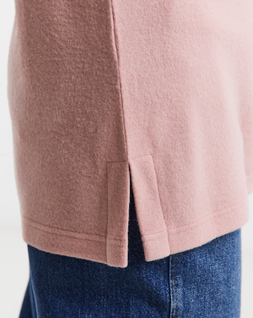 Soft Touch Slash Neck Longline Top