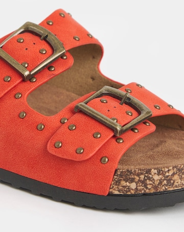 Heavenly Feet Polly Studded Detail Sandals - Wide Fit (E)