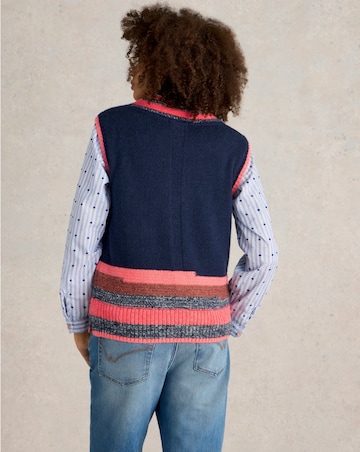 White Stuff V Neck Stripe Tank