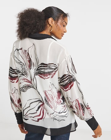 Joanna Hope Border Print Shirt