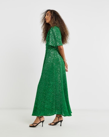 Flounce London Sequin Maxi Dress