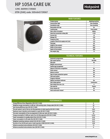 Hotpoint HP 105A CARE UK Fabric Care Washing Machine - White + Installation