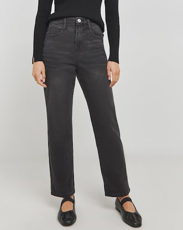 Mom Jeans With Back Waist Adjuster