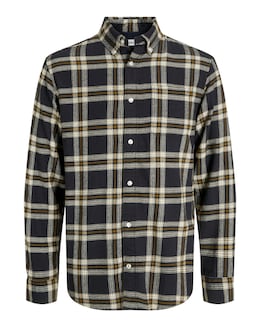Jack &amp; Jones Flannel Check Shirt - Black
