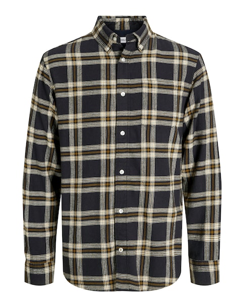 Jack & Jones Flannel Check Shirt - Black