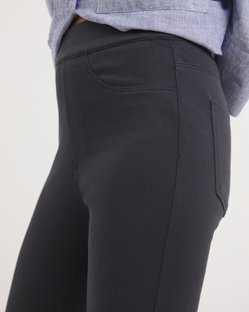 Grey Stretch Skinny Jersey Denim Jegging