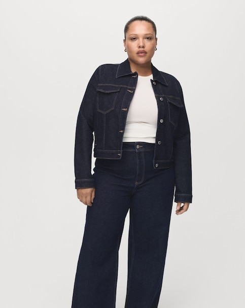 Mango High Waisted Culotte Jean