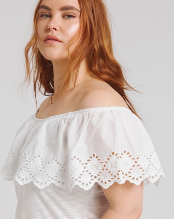 Joe Browns Broderie Frill Jersey Tee