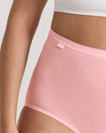 Sloggi (3 Pack) Cotton Basic Maxi Knickers Pink Multi