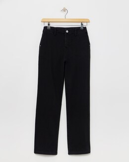 Black Cosy Slim Leg Jeans