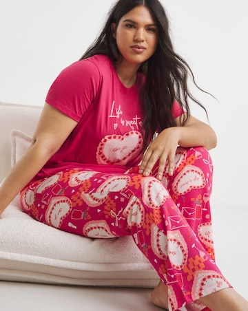 Simply Be Cake Print Pyjama Set