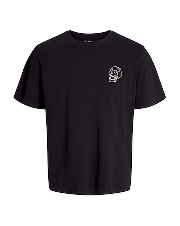 Jack & Jones Skull Back Graphic T-Shirt - Black