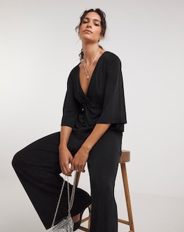 Slinky Twist Front Jumpsuit