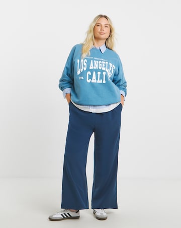 Dusty Blue LA Graphic Sweatshirt