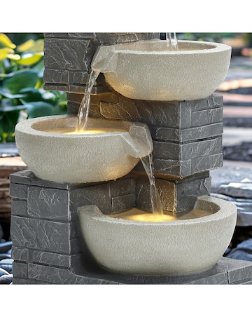 Charles Bentley 4 Tier Cascading Bowls Water Feature