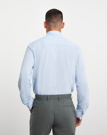 Jacamo Cutaway Collar Pique Formal Shirt