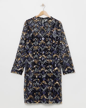 Joanna Hope Beaded Shift Dress