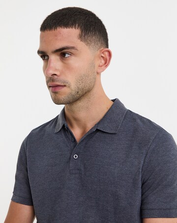 Pure Cotton Marl Pique Polo