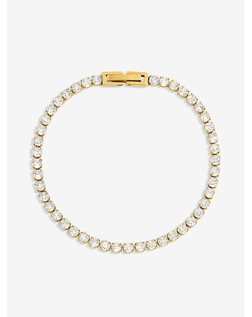 Jon Richard Waterproof Gold Plated Tennis Bracelet