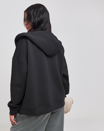 Black Luxe Modal Zip Through