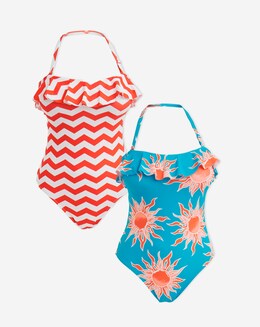 Value 2 Pack Ruffle Bandeau Swimsuits