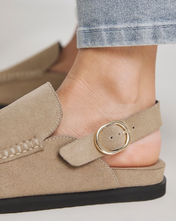 Madrid House Shoe Mules - Wide Fit (E)