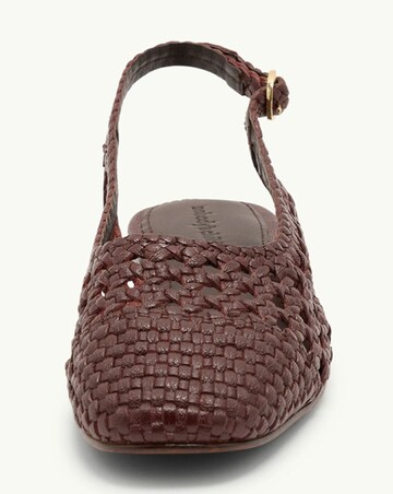 Nobodys Child Red Leather Weave Slingbacks - Standard Fit (D)