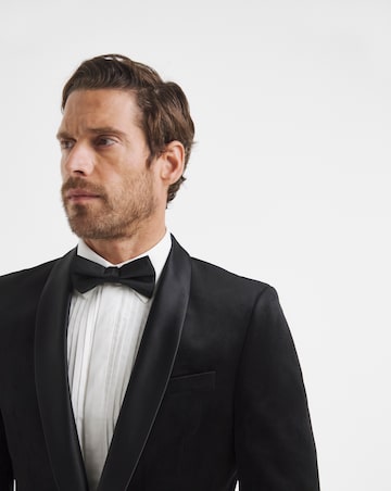 Velvet Satin Lapel Blazer Regular
