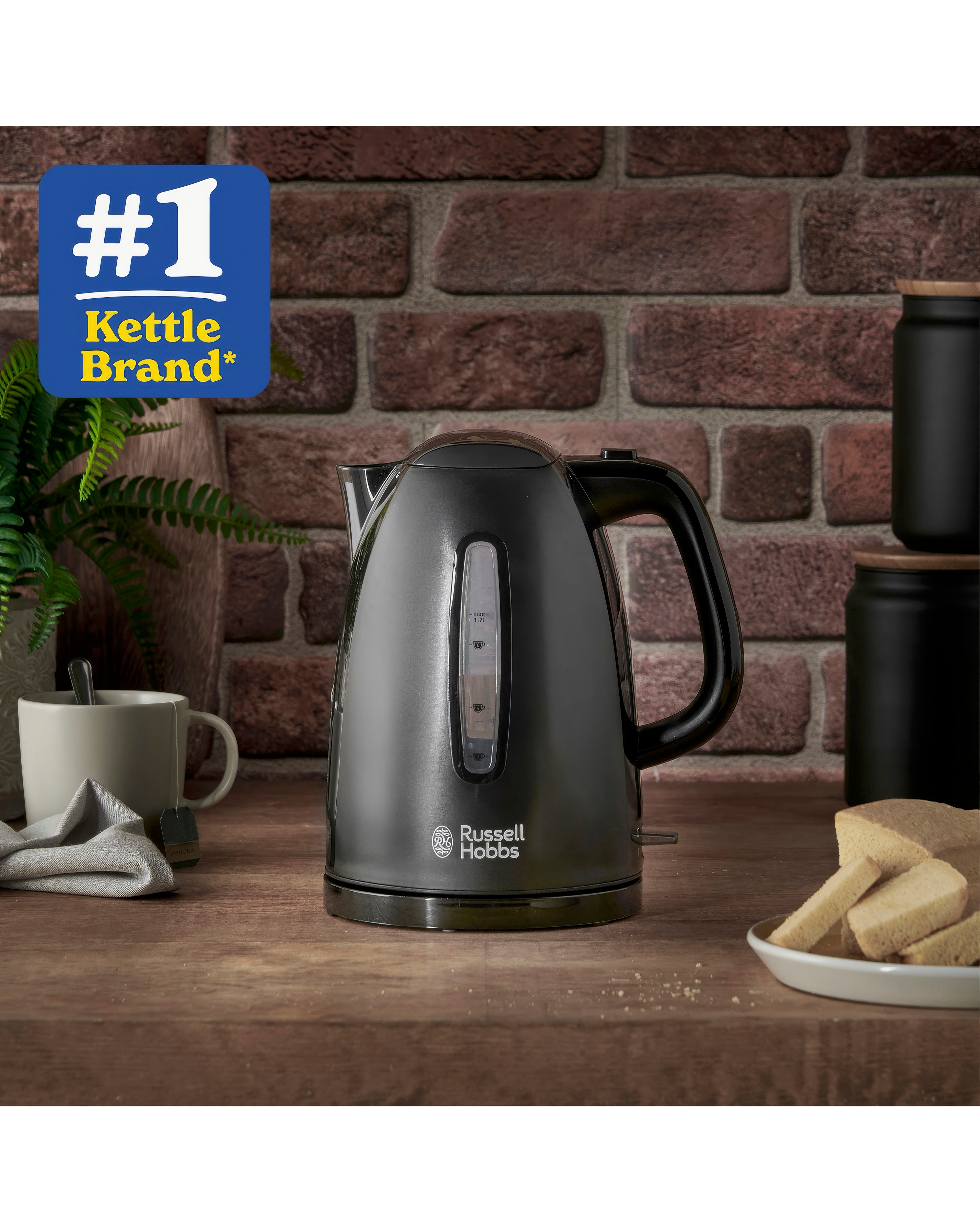 Russell Hobbs 21271 Textures Black Kettle Fashion World