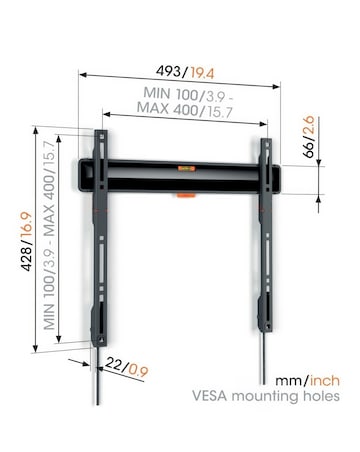 Vogels TVM 3405 32-77 Fixed TV Wall Mount