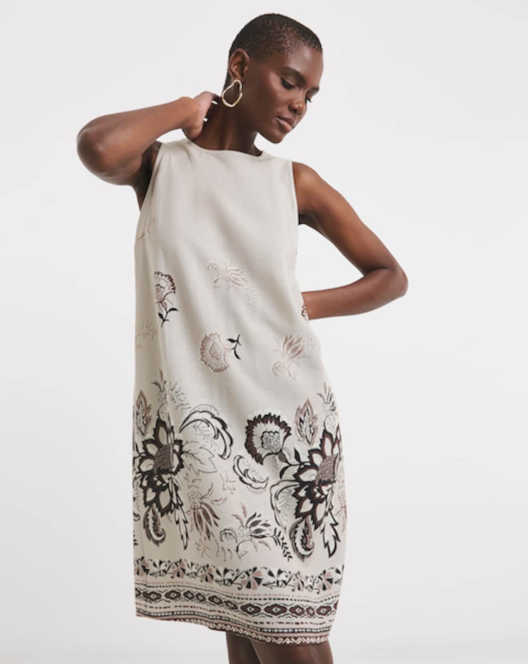 Ted Baker Tealan Linen Floral Mini Dress | Fashion World