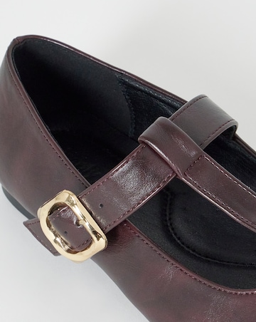 Rose T Bar Mary Jane Shoes - Extra Wide Fit (EEE)