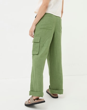 FatFace Demi Linen Blend Cargo Trouser