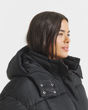 Black Padded Short Coat