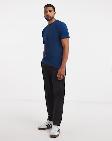 Pure Cotton Crew Neck T-Shirt Long - Cobalt