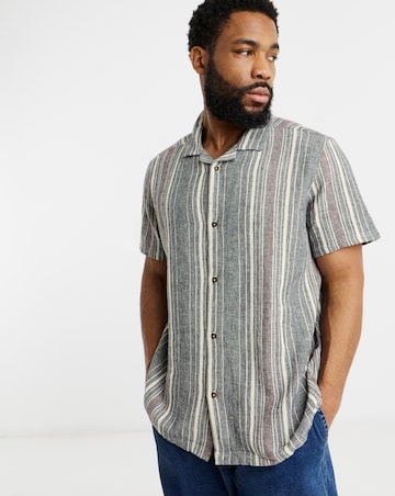 Textured Stripe Co-ord Shirt